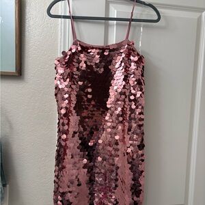 Pink Sequin Dress